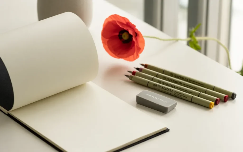 Poppy Flower Outline: Stunning Simple Designs to Draw