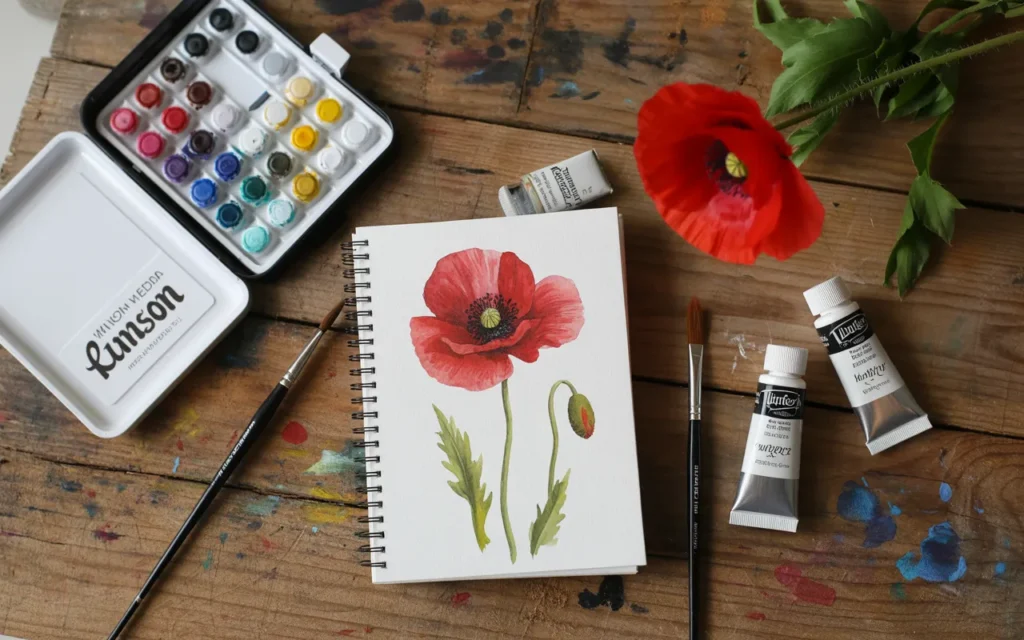 Poppy-Flower-Painting