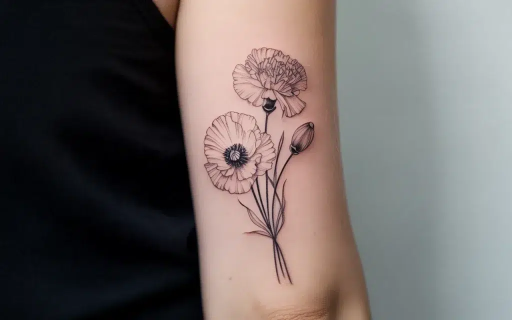 Carnation-Poppy-Tattoo