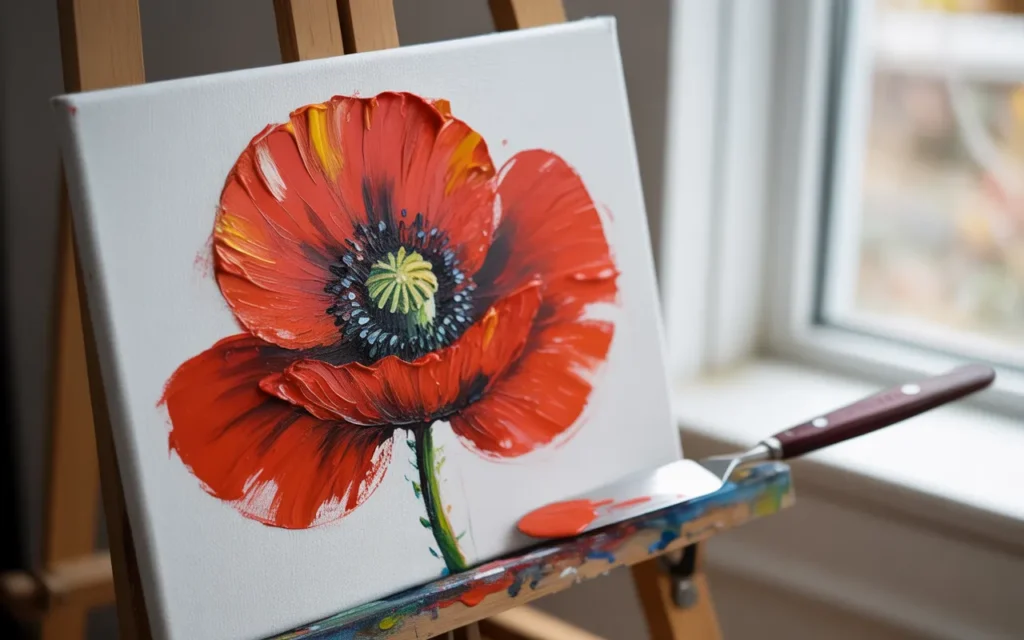 Poppy-Flower-Painting