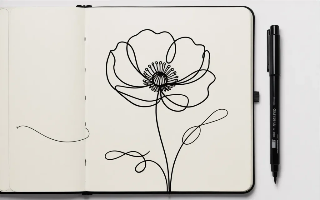 Poppy Flower Outline: Stunning Simple Designs to Draw