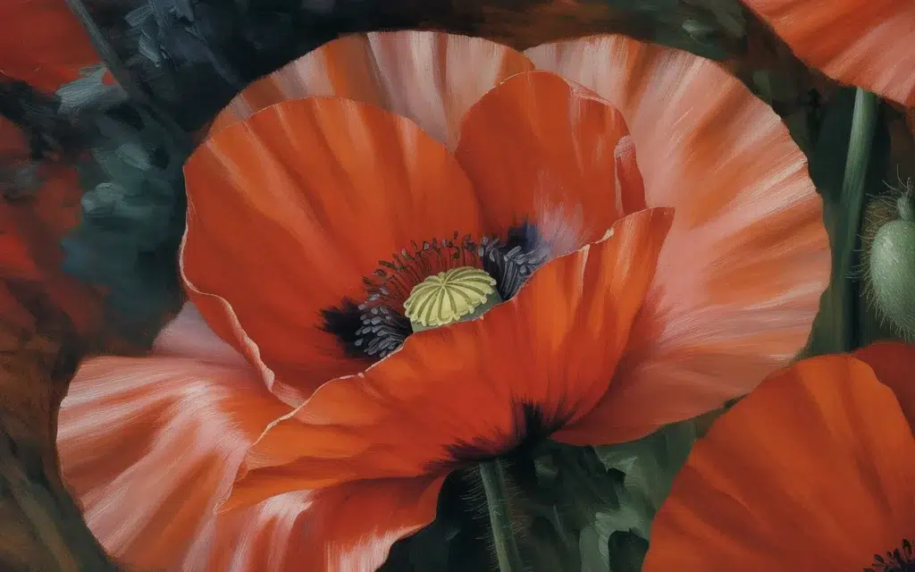 Poppy-Flower-Painting