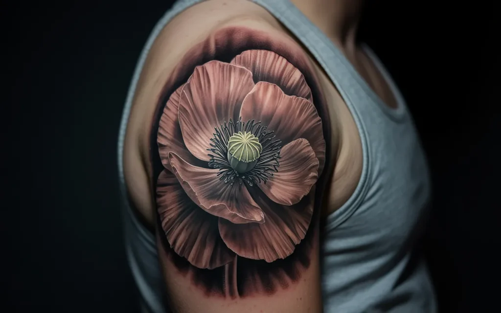 Poppy-Birth-Flower-Tattoo