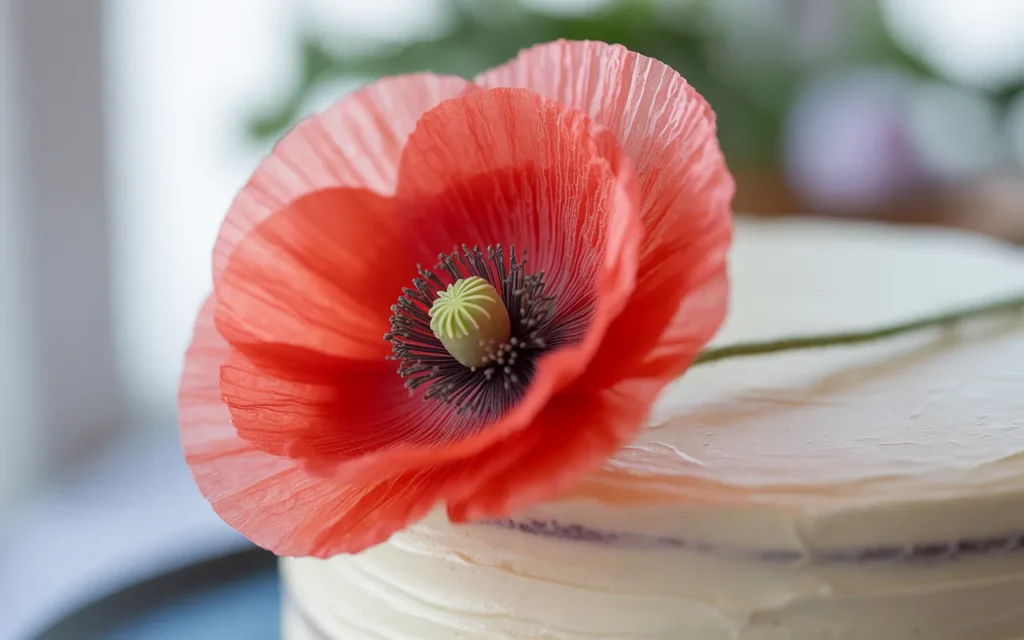 Poppy-Flower-Cake