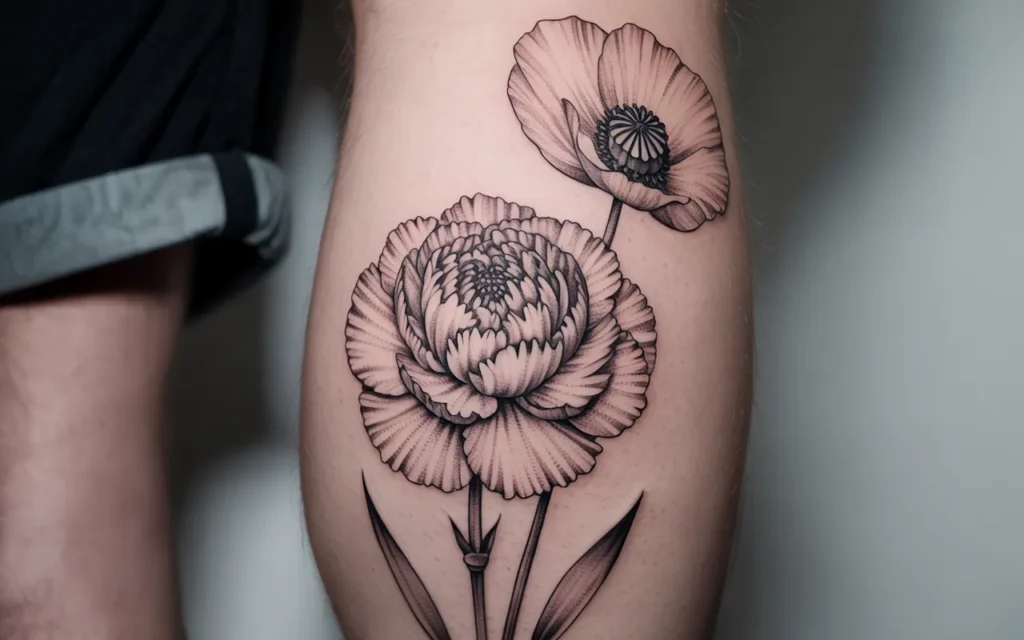 Carnation-Poppy-Tattoo