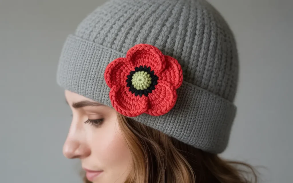 Crochet-Poppy-Flower: