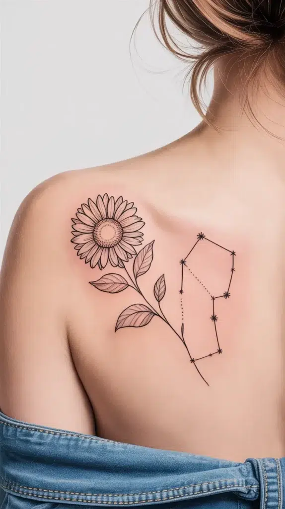 Simple Birth-Flower-Tattoo