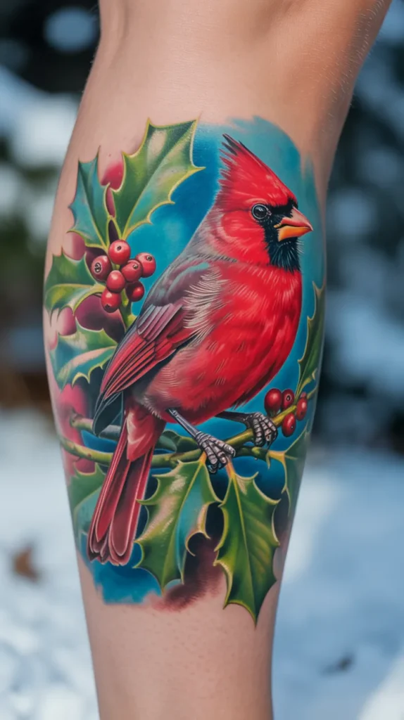 Holly Birth Flower-Tattoo