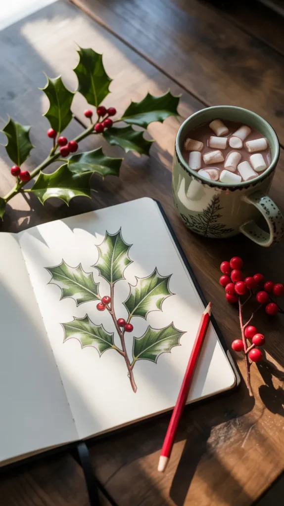 Holly Birth Flower-Tattoo