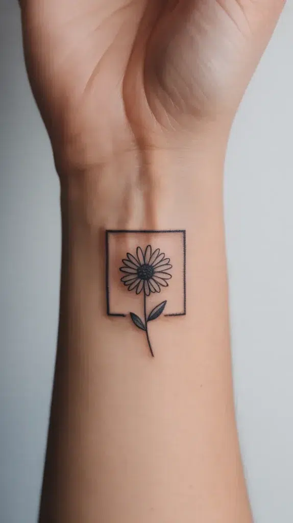 Simple Birth-Flower-Tattoo