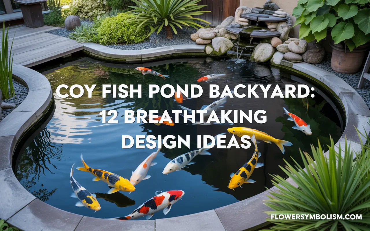 Coy Fish Pond Backyard