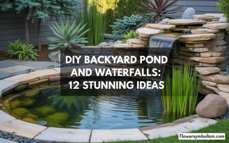 DIY Backyard Pond and Waterfalls