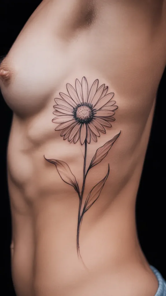 Simple Birth-Flower-Tattoo
