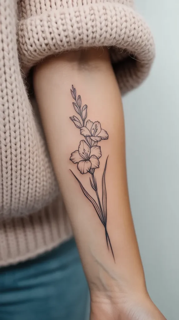 August Birth Flower-Tattoo