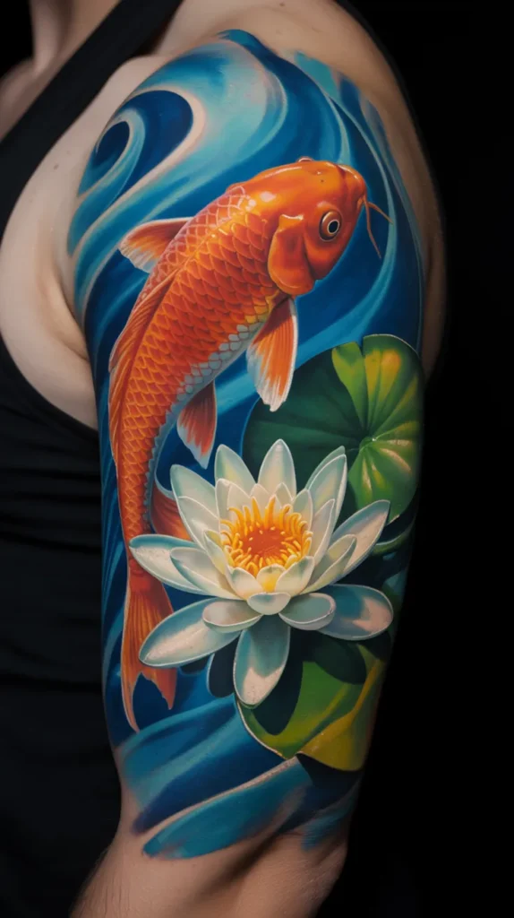 July Birth Flower-Tattoo