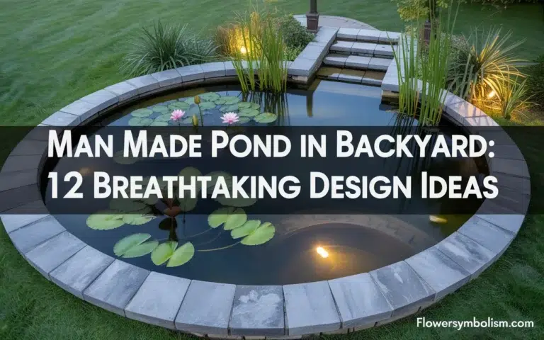 Man Made Pond in Backyard