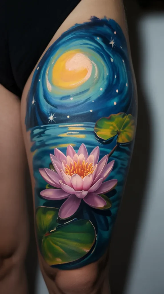 July Birth Flower-Tattoo