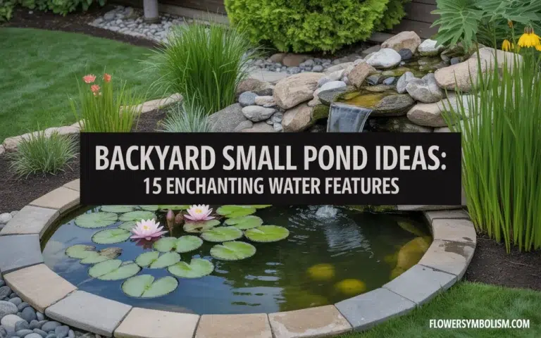 Backyard Small Pond Ideas