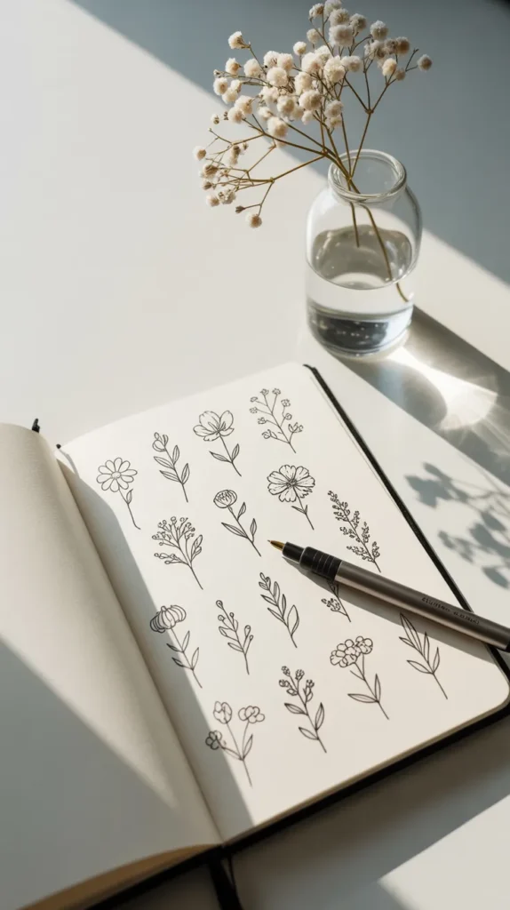 Simple Birth-Flower-Tattoo 