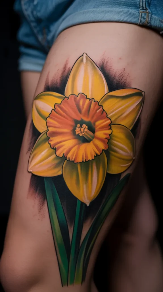 Daffodil Birth-Flower-Tattoo