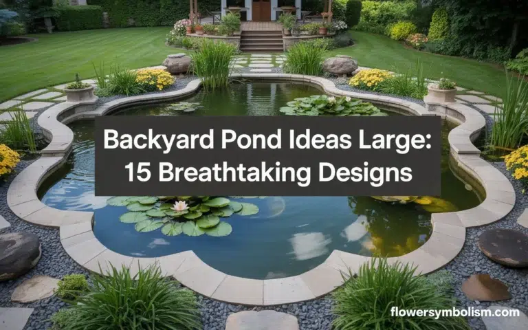 Backyard Pond Ideas Large