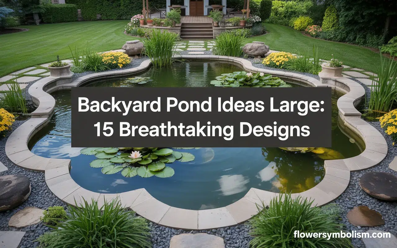 Backyard Pond Ideas Large