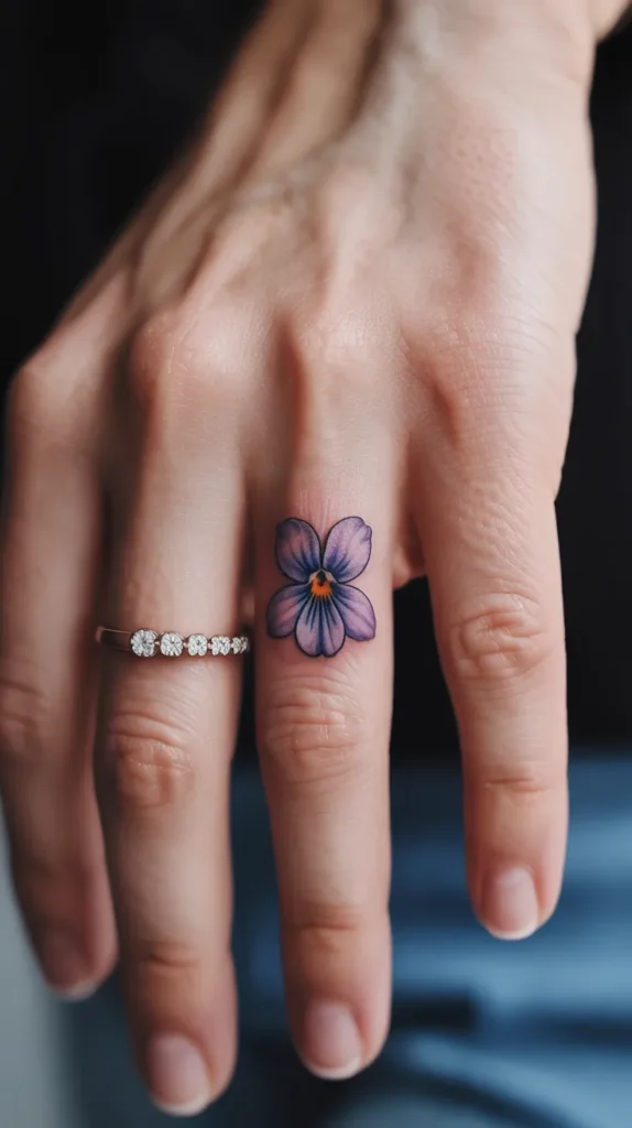 Simple Birth-Flower-Tattoo