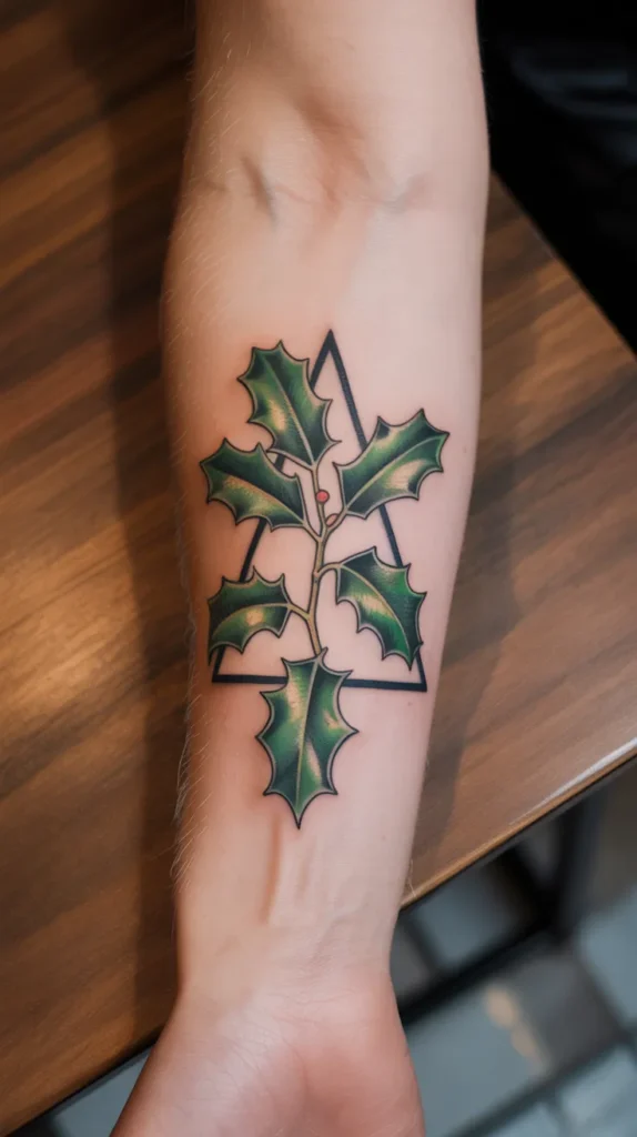 December-Birth-Flower Tattoo