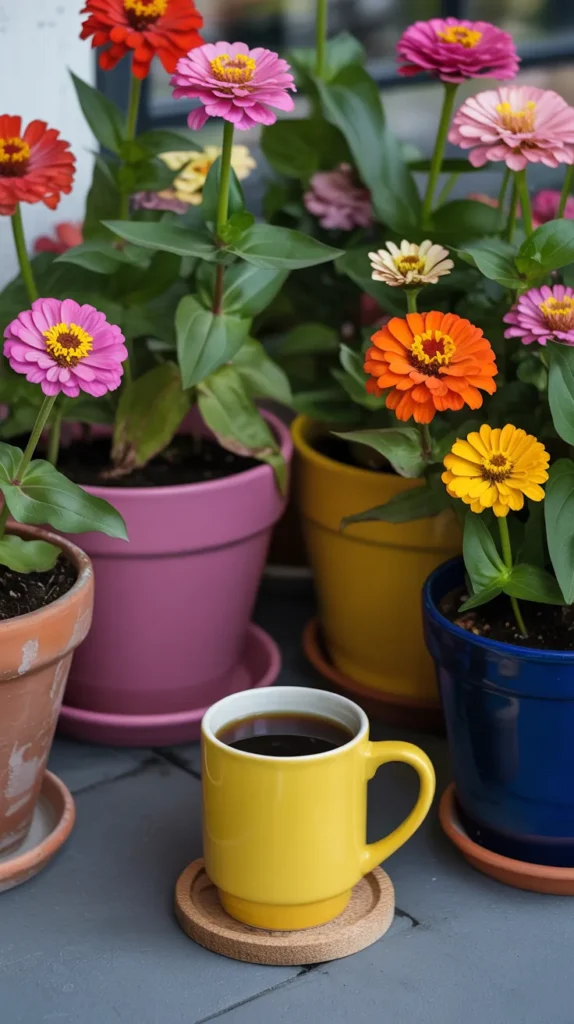 Cozy Balcony With Coffee