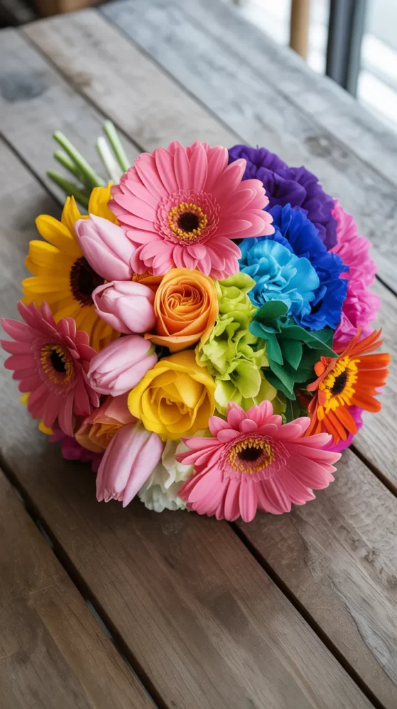Bright Colorful-Wedding-Flowers
