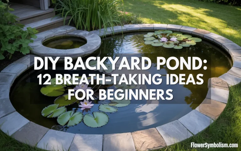 DIY Backyard Pond