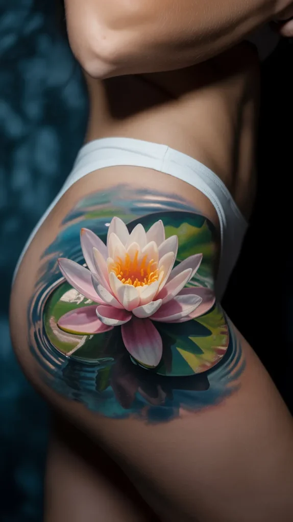 July Birth Flower-Tattoo