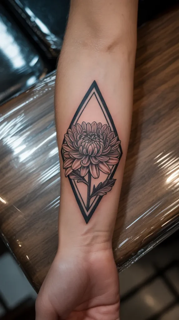 November Birth Flower-Tattoo