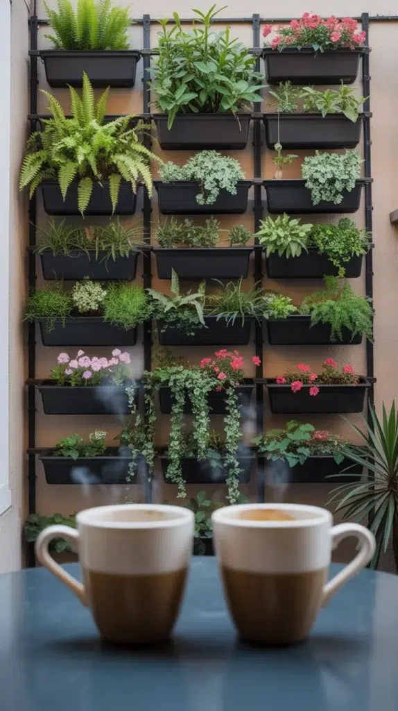 Cozy Balcony With Coffee