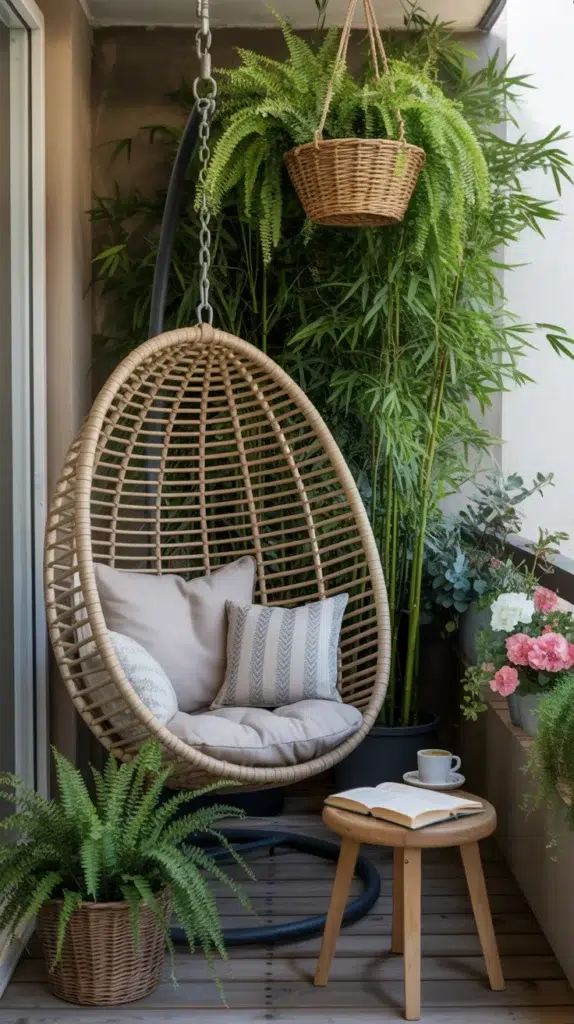 Cozy Balcony With Coffee
