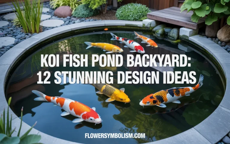 Koi Fish Pond Backyard