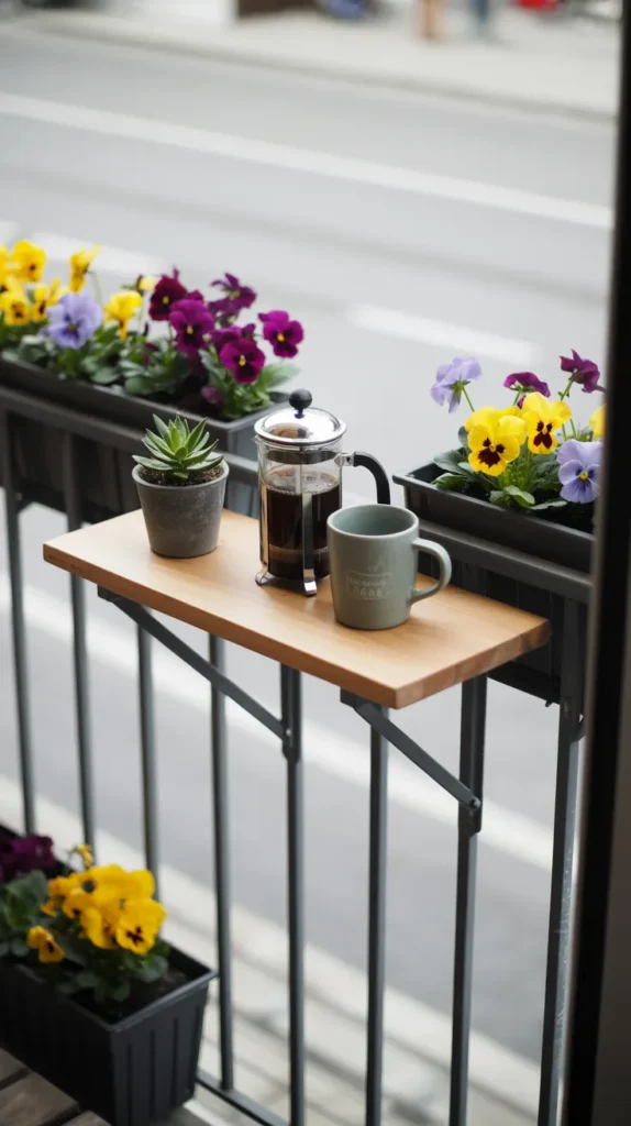 Cozy Balcony With Coffee