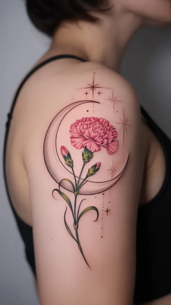 January Birth-Flower-Tattoo