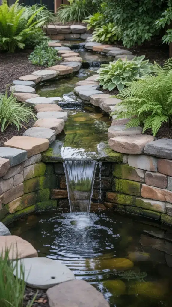 diy-waterfall-pond-backyard