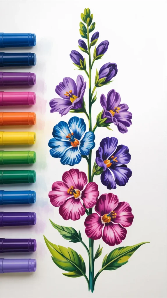 Birth-Flower-Drawing