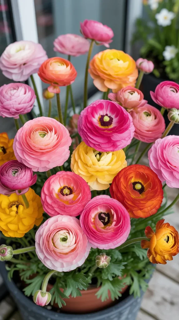 Colorful Balcony With Flowers