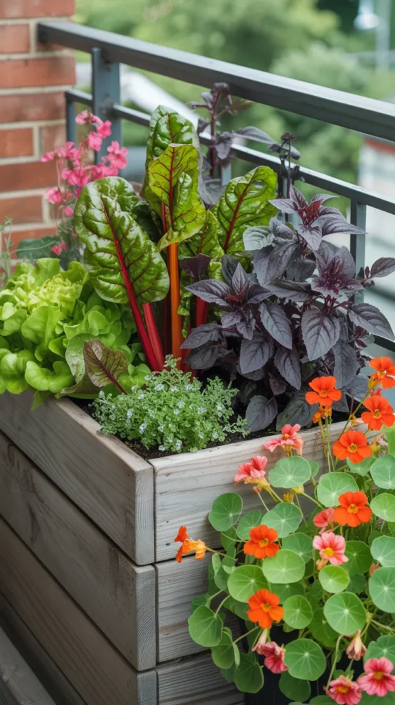 Colorful Balcony With Flowers