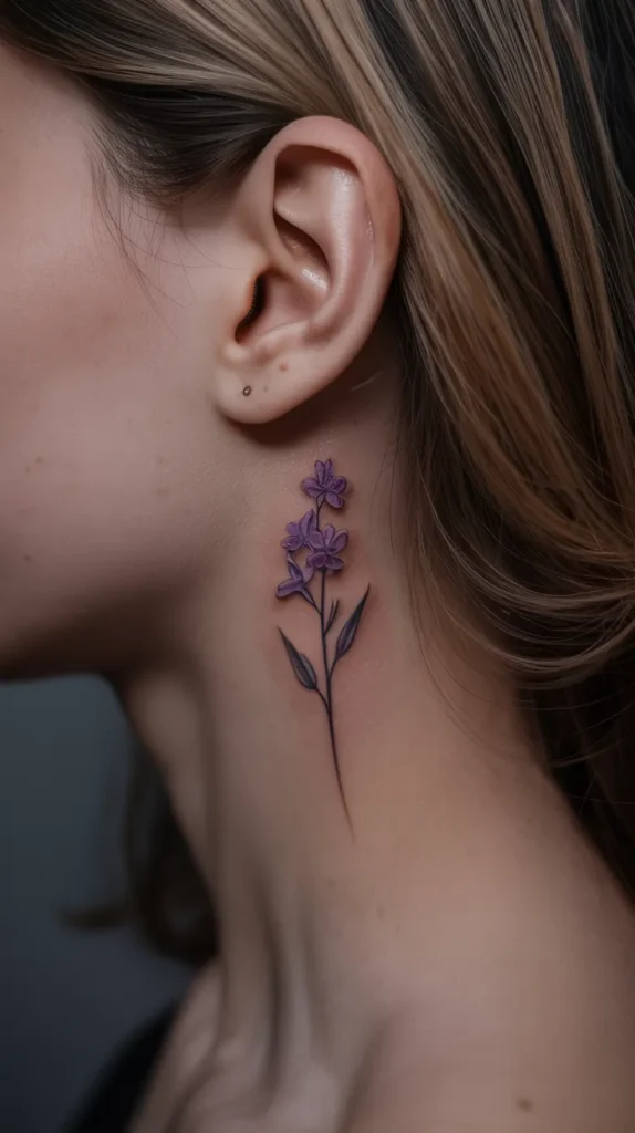 July Birth Flower-Tattoo