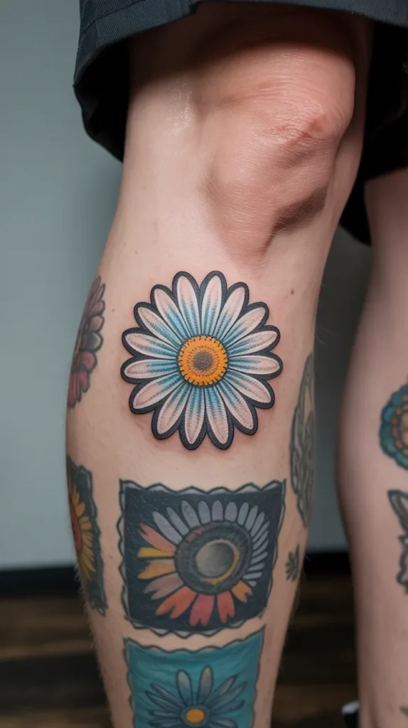 April Birth Flower-Tattoo