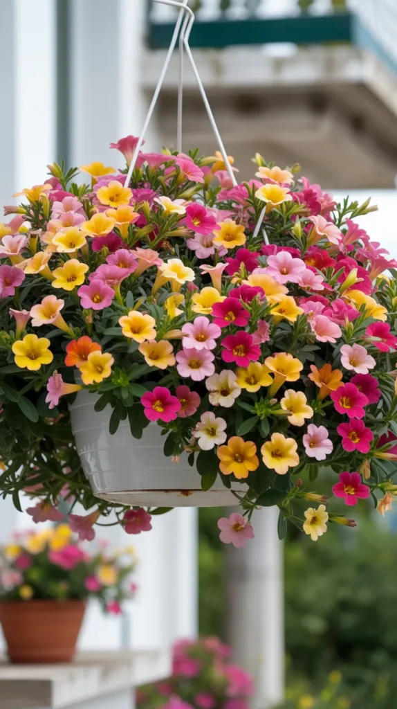 Colorful Balcony With Flowers