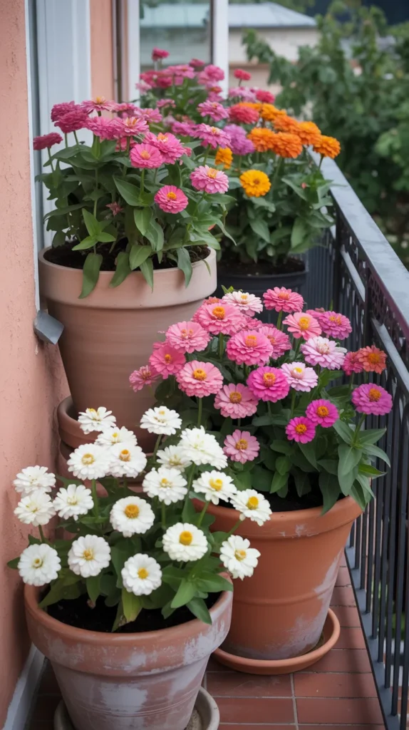 Colorful Balcony With Flowers