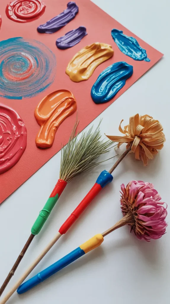 Dried Flower-Crafts-For-Kids