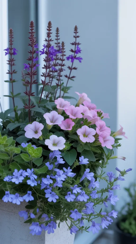 Colorful Balcony With Flowers