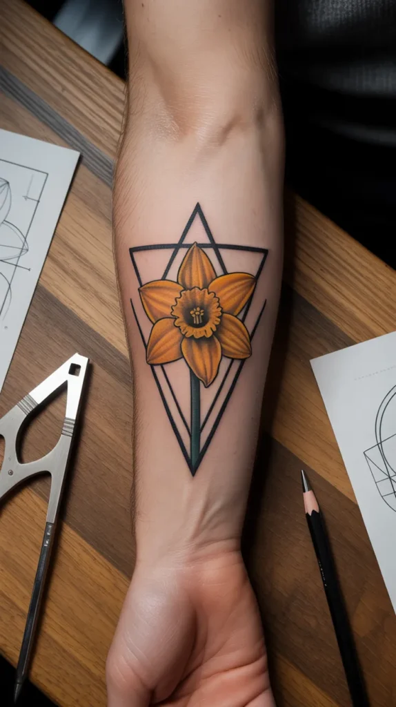 March Birth Flower-Tattoo