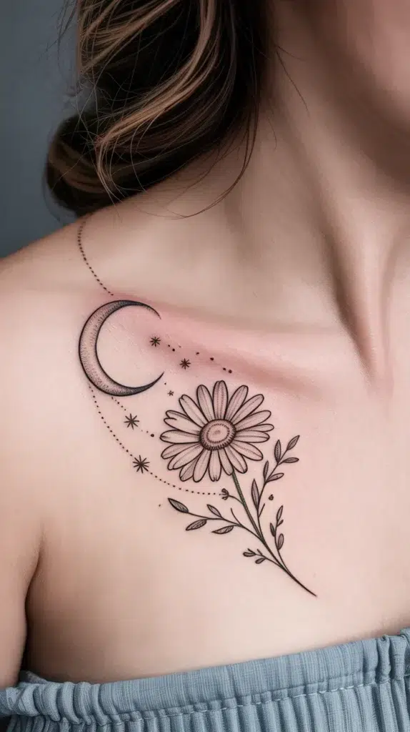 April Birth Flower-Tattoo